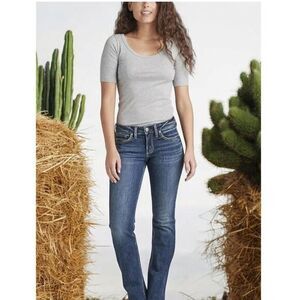 Silver Jeans‎ Britt Slim Boot 36W X 35L Indigo Denim Bootcut Pocket Design New
